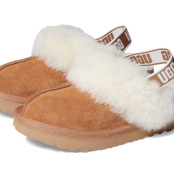 UGG Funkette Slides Toddler  Chestnut 7 - Picture 1 of 9